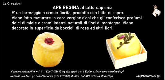 APE REGINA al latte caprino