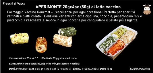 APERIMONTE 20gx4pz (80g) al latte vaccino