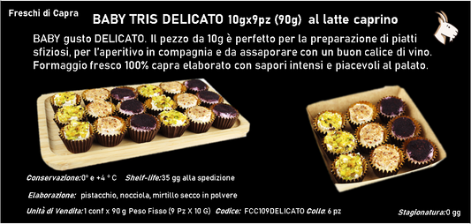 BABY TRIS DELICATO 10gx9pz (90g)  al latte caprino