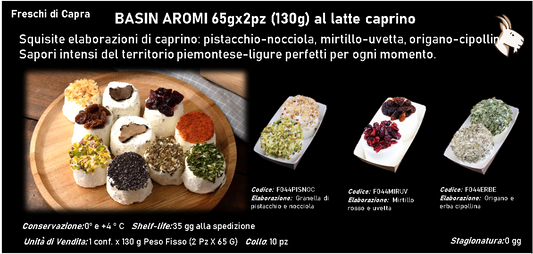 BASIN AROMI 65gx2pz (130g) al latte caprino