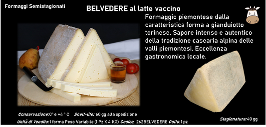 BELVEDERE al latte crudo vaccino