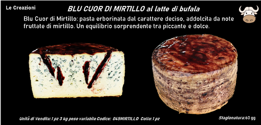 BLU CUOR DI MIRTILLO al latte di bufala 3 kg ca.