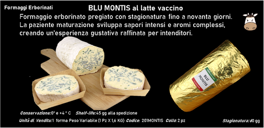 BLU MONTIS al latte vaccino 1,6 kg ca.