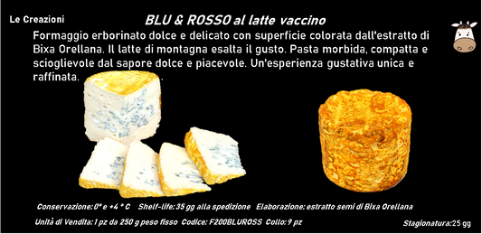 BLU & ROSSO al latte vaccino 250 g PESO FISSO