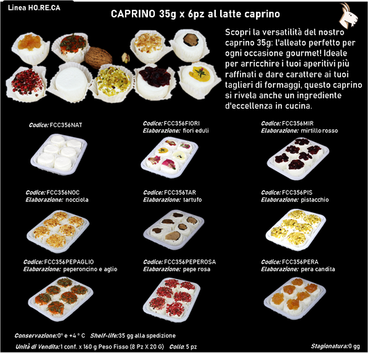 CAPRINO 35g x 6pz al latte caprino 210 g PESO FISSO