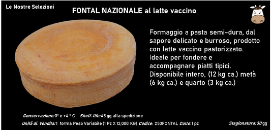FONTAL NAZIONALE al latte vaccino