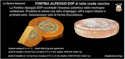FONTINA ALPEGGIO DOP al latte crudo vaccino