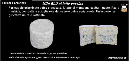MINI BLU al latte vaccino 250 PESO FISSO