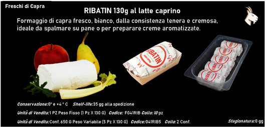 RIBATIN al latte caprino 130g