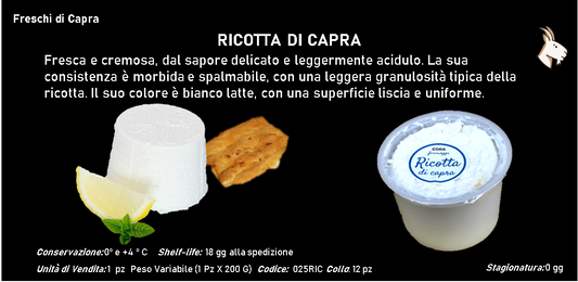 RICOTTA DI CAPRA 200 g ca.