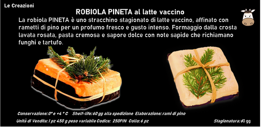 ROBIOLA PINETA al latte vaccino 450 g ca.