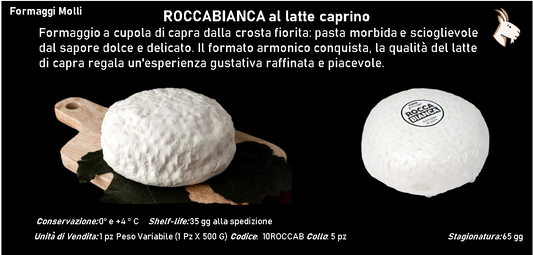 ROCCABIANCA al latte caprino 500 g ca.