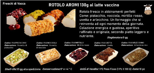 ROTOLO AROMI al latte vaccino 130g PESO FISSO