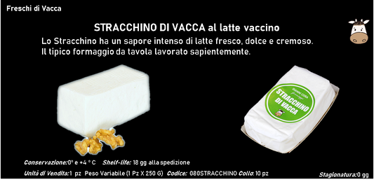 STRACCHINO DI VACCA al latte vaccino 250 g ca.