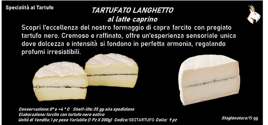 TARTUFATO LANGHETTO  al latte caprino 200 g ca.