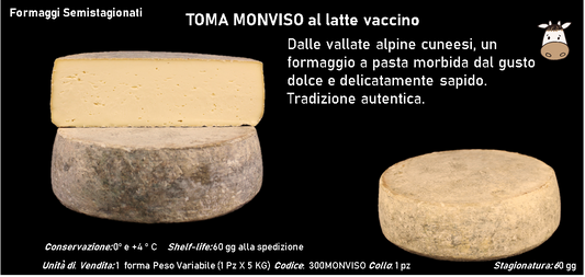 TOMA MONVISO al latte crudo vaccino