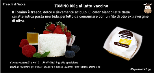 TOMINO al latte vaccino 100g PESO FISSO